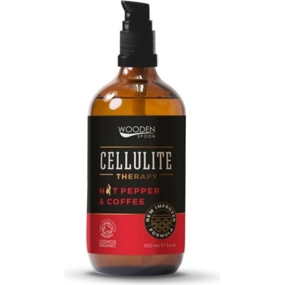 Olej proti celulitidě s pepřem a kávovým extraktem Wooden Spoon - 100 ml