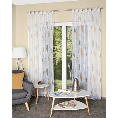 HOME WOHNIDEEN kusová záclona 49462 PAOLO 6405 zelenemodra 225x140 cm (v x s)