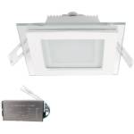 ELMARK Led ПАНЕЛ КВАДРАТ СЪС СТЪКЛО 18w 2700k+ АВ (99led645e)