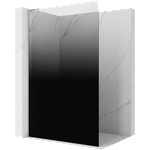 Mexen Kioto L преграда за душ Walk-in 80 x 200 cm, черен омбре 8 мм, матов никел (800-080-103-97-76)