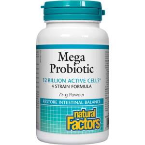 Natural Factors Mega Probiotic 12 Billion Active Probiotics - Powder [75 грама]