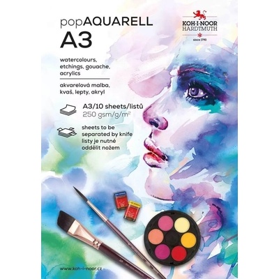 KOH-I-NOOR Pop Aquarell Скицник 10 A3 250 g (9920003002SF)