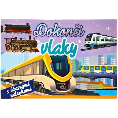 Foni Book Vlaky a vláčiky maľovanka so samolepkami