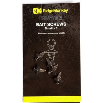 RidgeMonkey Vrtáčiky s krúžkom Hook Ring Bait Screws