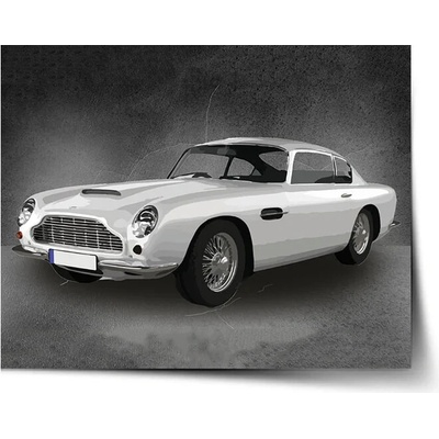 Sablio Plagát Aston Martin Tmavé pozadie - 90x60 cm