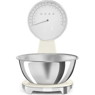 Smeg Kuchyňská váha s nerezovou miskou KSF01, krémová KSF01CRWW