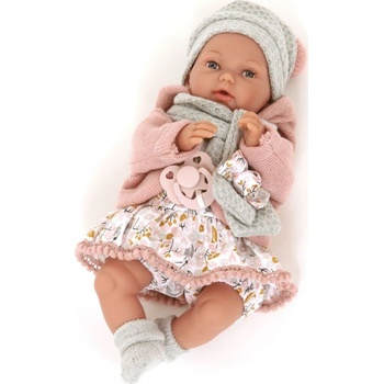 Antonio Juan 17194 PEKE realistická miminko se speciální pohybovou funkcí a měkkým látkovým tělem 29 cm