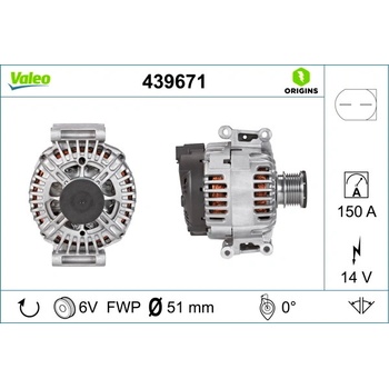 Alternátor VALEO 439671