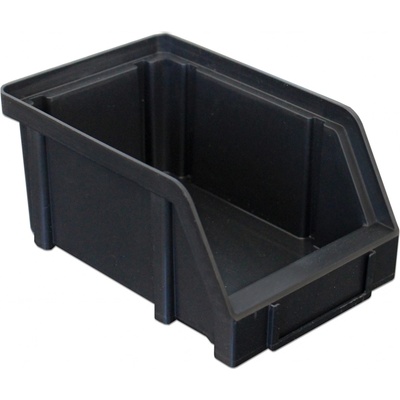 PETRAplast Ukládací bedna zkosená 150 x 100 x 70 cmmm černá Černá