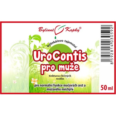 UroContis pro muže Bylinné kapky tinktura Bylinkářovo tajemství 50 ml – Hledejceny.cz