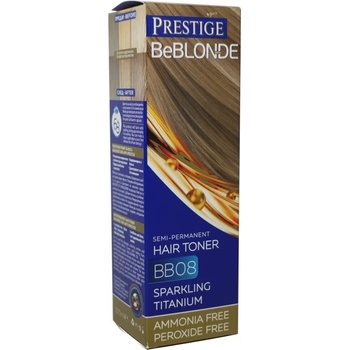 Prestige Be Blonde Тонер за коса, Блестящ титан, 08, 100 ml
