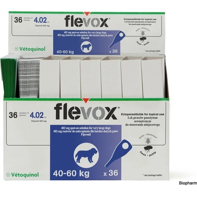 Flevox Spot-on Dog XL 402 mg pro psy 40 - 60 kg 1 x 0,5 ml