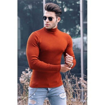 Madmext Мъжка блуза с поло яка 9414 - Керемидено червено 289861 (289861_Червен)