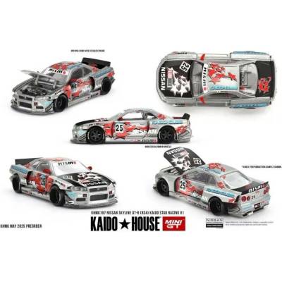 MINI GT Nissan Skyline GT-R (R34) Kaido Star Racing V1 1:64