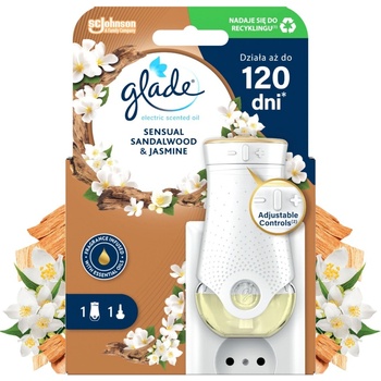 Glade Elektrický Osviežovač Vzduchu Santalové Drevo Jazmín Set 20 ml