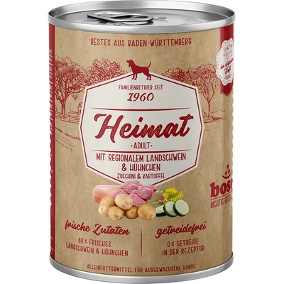 Bosch Heimat Adult regionální venkovské vepřové 12 x 400 g