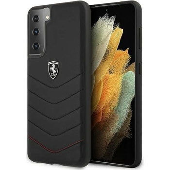 Ferrari Калъф за телефон Ferrari FEHQUHCS21MBK Off Track Quilted за Samsung Galaxy S21 Plus, черен (FER000449)