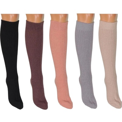 Комплект дамски зимни 3/4 чорапи в различни цветове