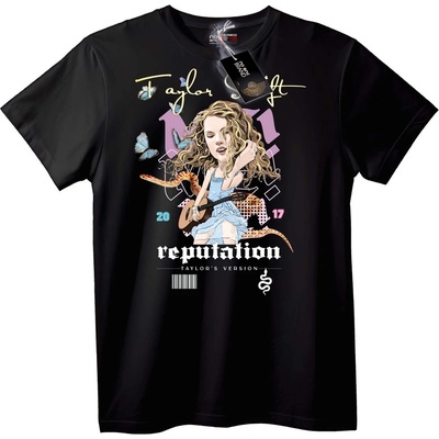 NOONEBRAND Тениска Taylor Swift Репутация - S, Black