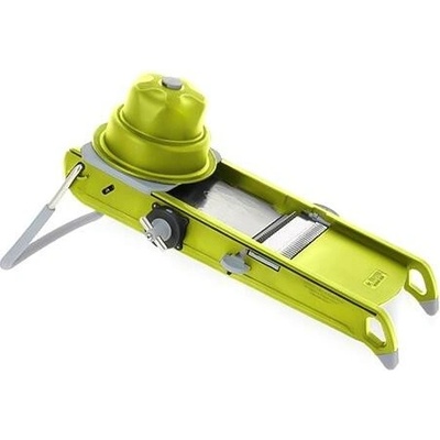 de Buyer 2015.23 SWING PLUS, nerezová ocel, posuvný a ergonomický držák, nastavitelná tloušťka řezu