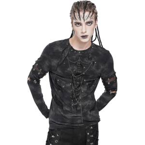 Devil fashion мъжка тениска с дълъг ръкав DEVIL FASHION - Punk - TT303