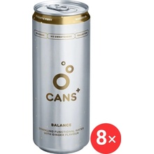 CANS+ Balance Perlivý funkční nápoj se zázvorovou příchutí 8 x 330 ml