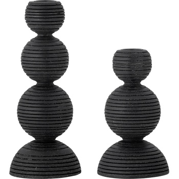 Bloomingville Свещници за класически свещи Kipp черни 2 бр (82061732)