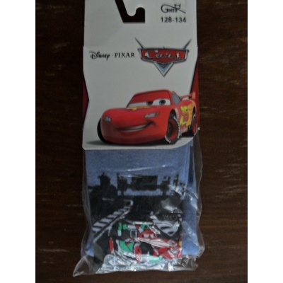 Gatta dětské vzorované punčochové kalhoty Disney šedomodré s autem