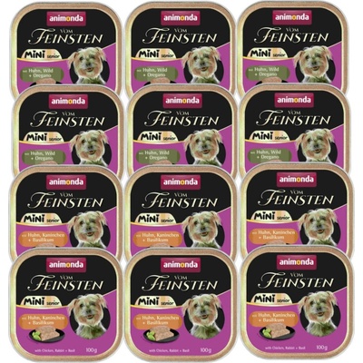 Animonda Vom Feinsten mini senior Mix příchutí 12 x 100 g