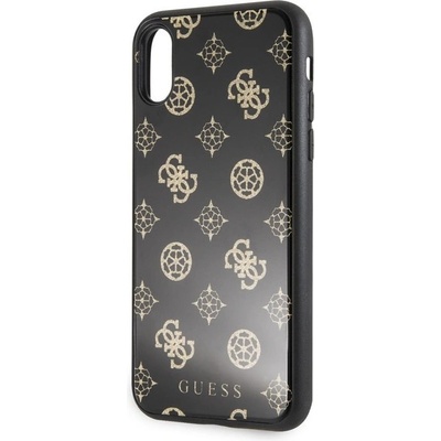 Guess plastové Apple iPhone X/XS GUHCPXTGGPBK Glitter čie