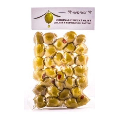 Hermes Zelené olivy s paprikovou pastou 150 g