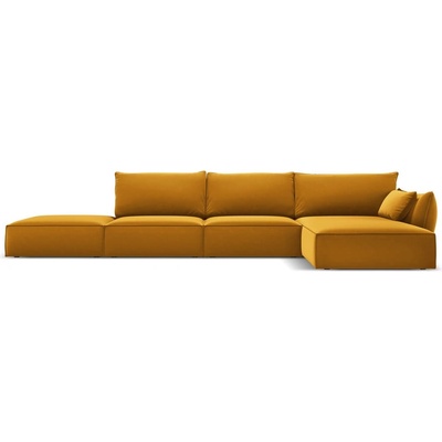 Mazzini Sofa Кадифен ъглов диван в цвят горчица (десен ъгъл) Vanda - Mazzini Sofas (MAZ_RCO_51_F1_VANDA4)