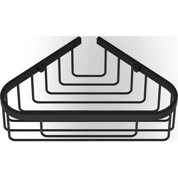 DECOR WALTHER Ъглов рафт за душ Basic черен мат (0705160)