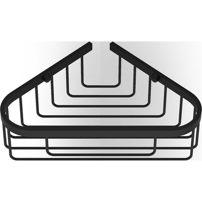 DECOR WALTHER Ъглов рафт за душ Basic черен мат (0705160)