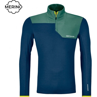 ORTOVOX Fleece Light Zip Neck deep ocean 24/25