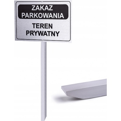 Zákaz parkování - hliníková tabulka Printima 32x21 cm - k zapíchnutí – Zbozi.Blesk.cz