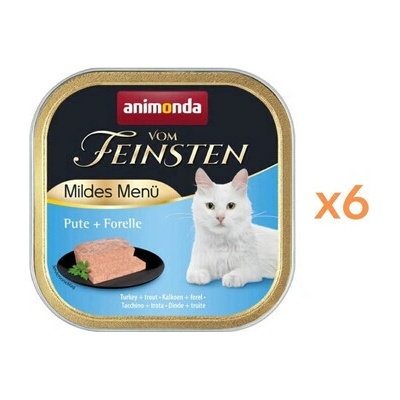 Animonda Vom Feinsten Mild Menue Paštéta z morky a pstruha 6x100 g