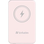 Verbatim Външна батерия Verbatim Charge 'n' Go, магнитна, 5000 mAh, USB Type-C, розо (2101050030)
