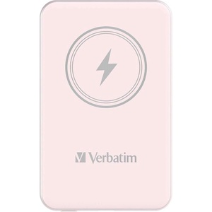 Verbatim Външна батерия Verbatim Charge 'n' Go, магнитна, 5000 mAh, USB Type-C, розо (2101050030)