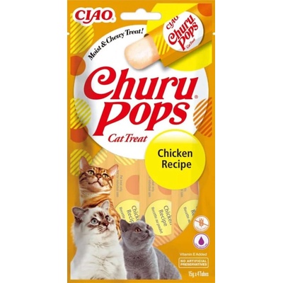 Inaba - Churu Pops - лакомство за котки фино желе 4бр в опаковка х 15гр