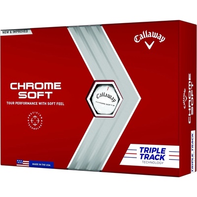 Callaway Chrome Soft Golf Balls - 3X Track 12Pk