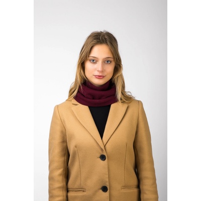 VFstyle pletený nákrčník Elegant vínový