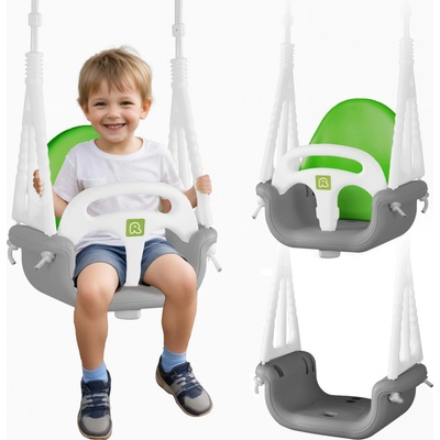 Ricokids Houpací kyblík 3v1 šedozelený