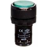 Emas elektotechnik Control button monoblock, indoor, unstable, 1NO+1NC, green T0-MB102DY