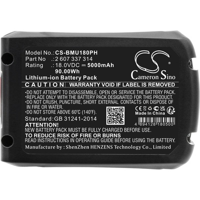 Cameron Sino Батерия акумулаторен трион BOSCH AdvancedCut 18 1600A005B0 LiIon 18V 5000mAh Cameron Sino (CS-BMU180PH)