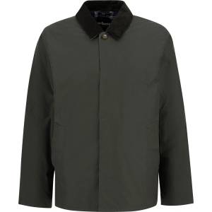 Barbour Mens Lorden Waxed Mac - Olive OL99