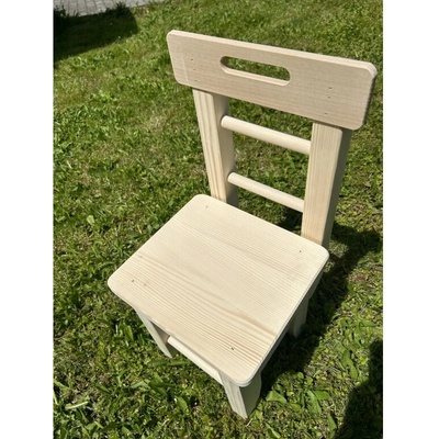 Dřevotéka Dřevěná židle 4738 přírodní smrkové dřevo – Zboží Dáma
