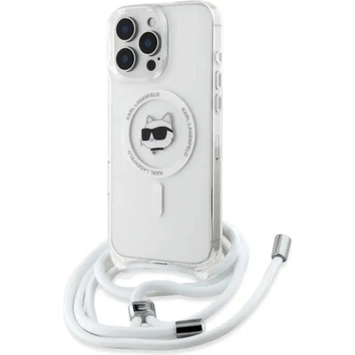 KARL LAGERFELD IML Choupette Head & Cord Magsafe Калъф за iPhone 16 Pro - прозрачен (3666339320584)