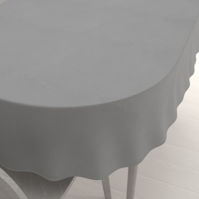 Biante Teflónový oválny obrus - Paris TF-019 Sivý 140x220 cm