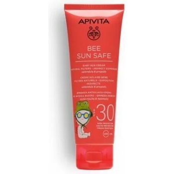 APIVITA Слънцезащитен крем за бебета и деца 97%натурален, Apivita Bee Sun Safe Baby Sun Cream SPF30 100ml